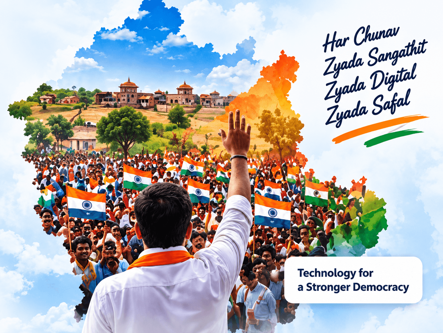 ElectionSetu election management platform illustration